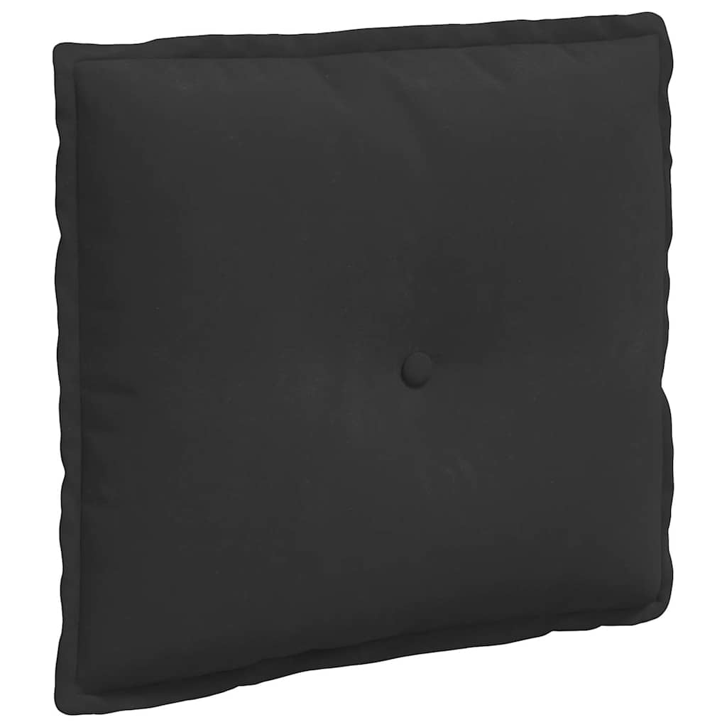 vidaXL Poduszka na plecy Czarny 50 x 45 cm Tkanina mikrofibrowa