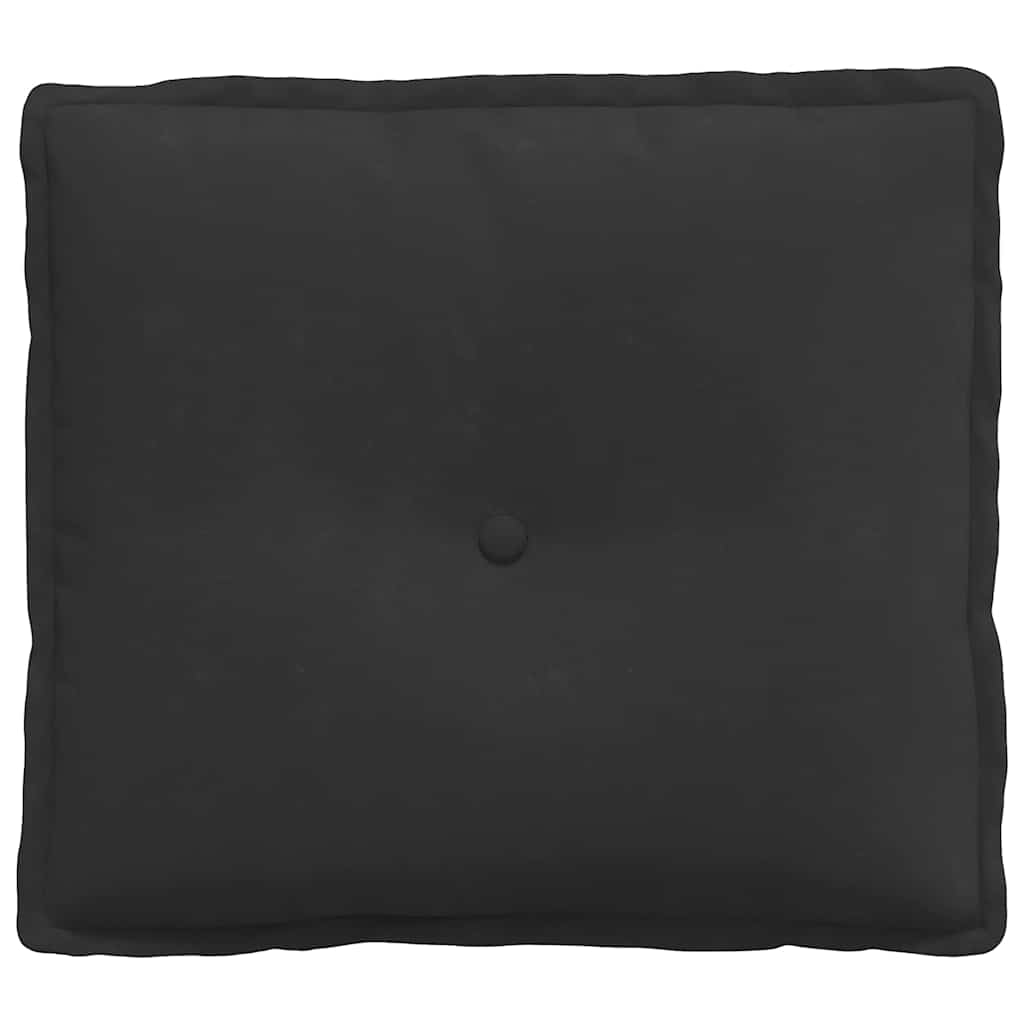 vidaXL Poduszka na plecy Czarny 50 x 45 cm Tkanina mikrofibrowa