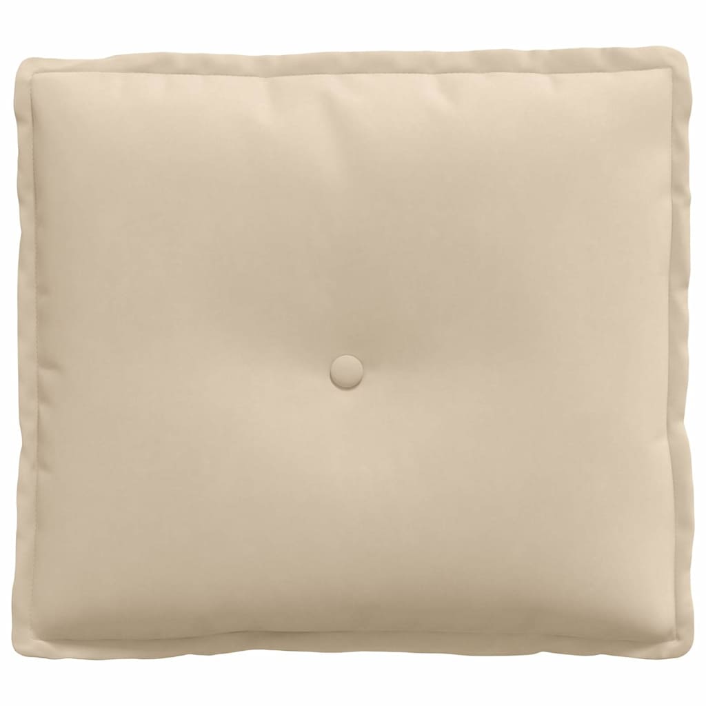 vidaXL Poduszka na plecy Kremowy 50 x 45 cm Tkanina mikrofibrowa