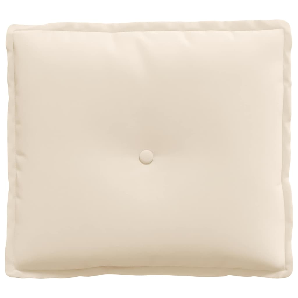 vidaXL Poduszka na plecy Beżowy 50 x 45 cm Tkanina mikrofibrowa