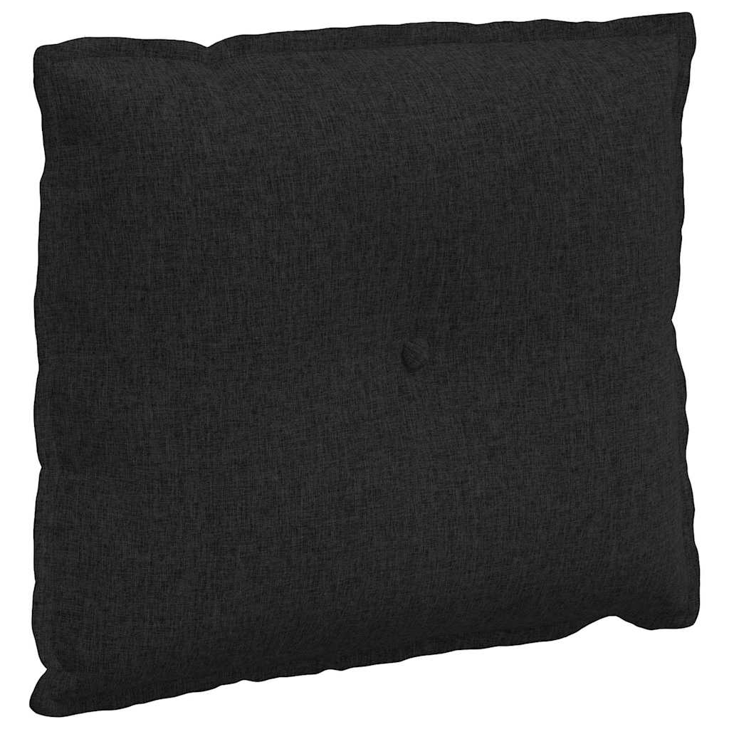 vidaXL Poduszka na plecy Czarny 60 x 19 x 50 cm tkanina