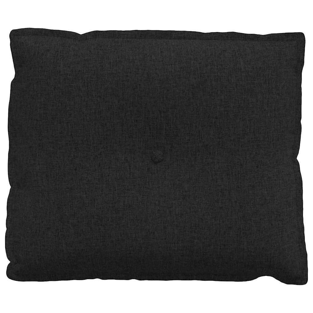 vidaXL Poduszka na plecy Czarny 60 x 19 x 50 cm tkanina