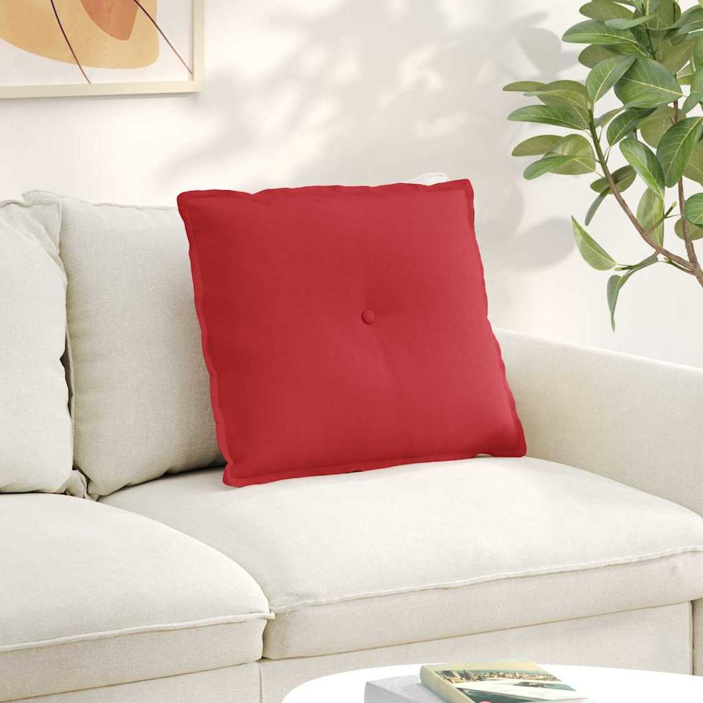 vidaXL Poduszka na plecy Czerwony 60 x 19 x 50 cm tkanina