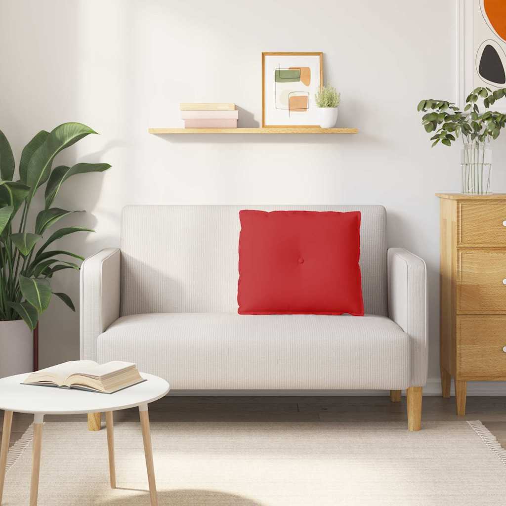 vidaXL Poduszka na plecy Czerwony 60 x 19 x 50 cm tkanina