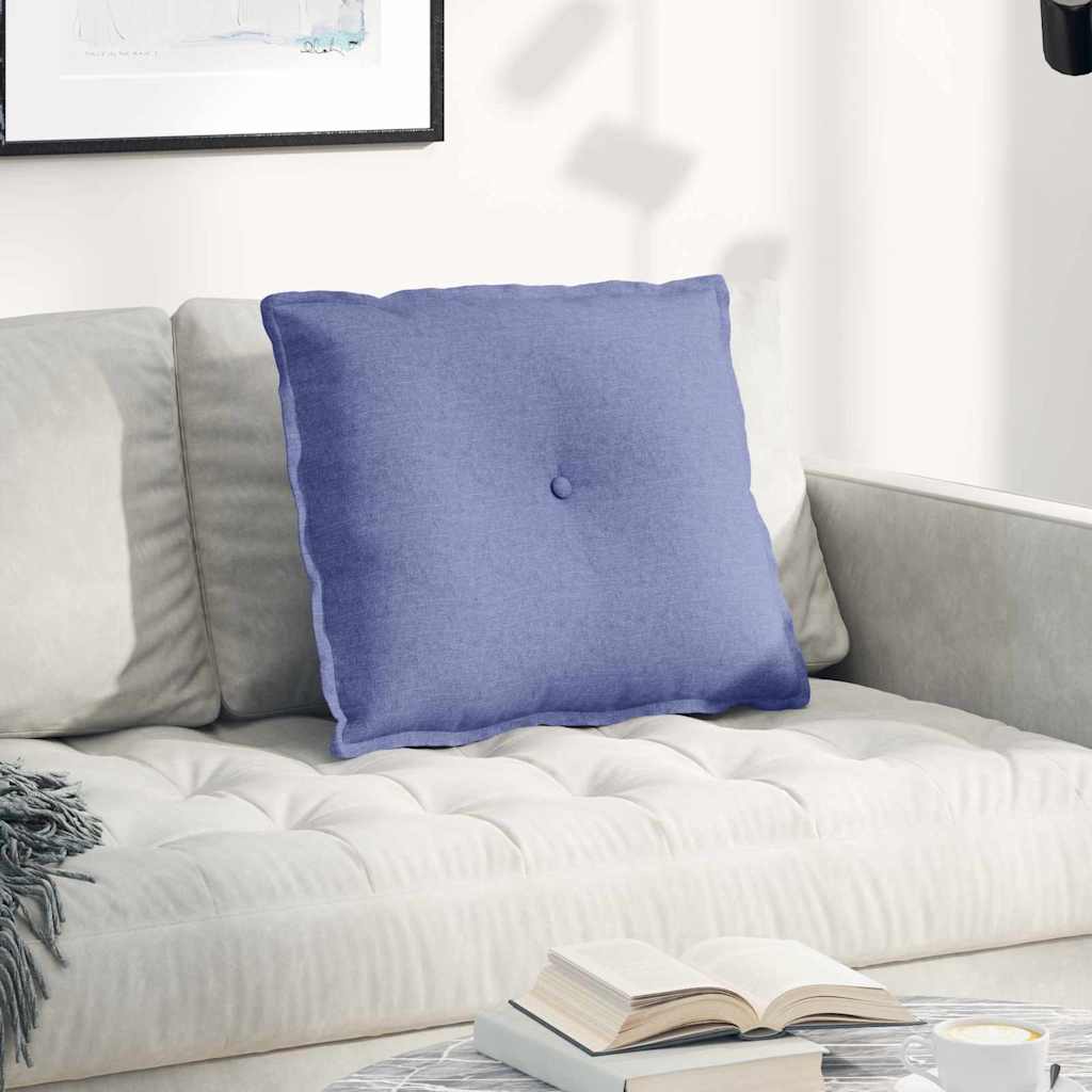 vidaXL Poduszka na plecy Niebieski dżins 60 x 19 x 50 cm tkanina
