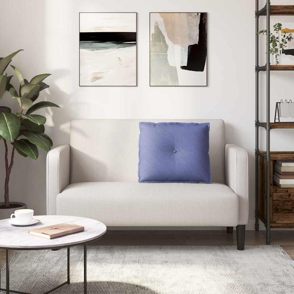 vidaXL Poduszka na plecy Niebieski dżins 60 x 19 x 50 cm tkanina
