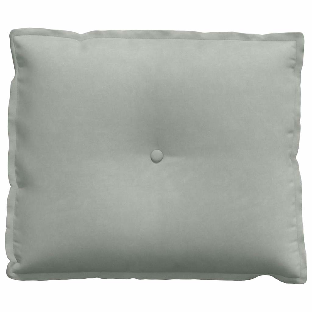 vidaXL Poduszka na plecy Jasnoszary 60 x 50 cm Tkanina sztruksowa