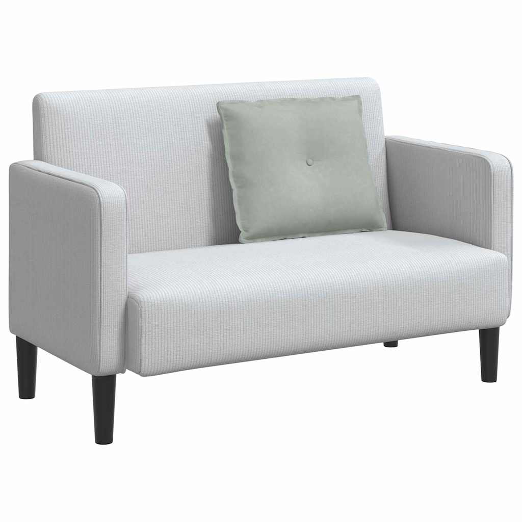 vidaXL Poduszka na plecy Jasnoszary 60 x 50 cm Tkanina sztruksowa