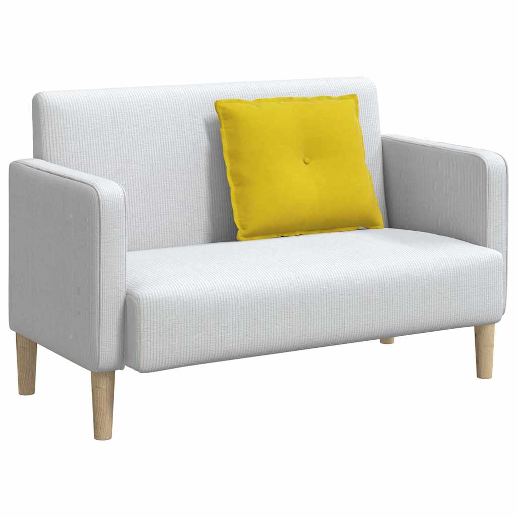 vidaXL Poduszka na plecy Żółty 60 x 50 cm Tkanina sztruksowa