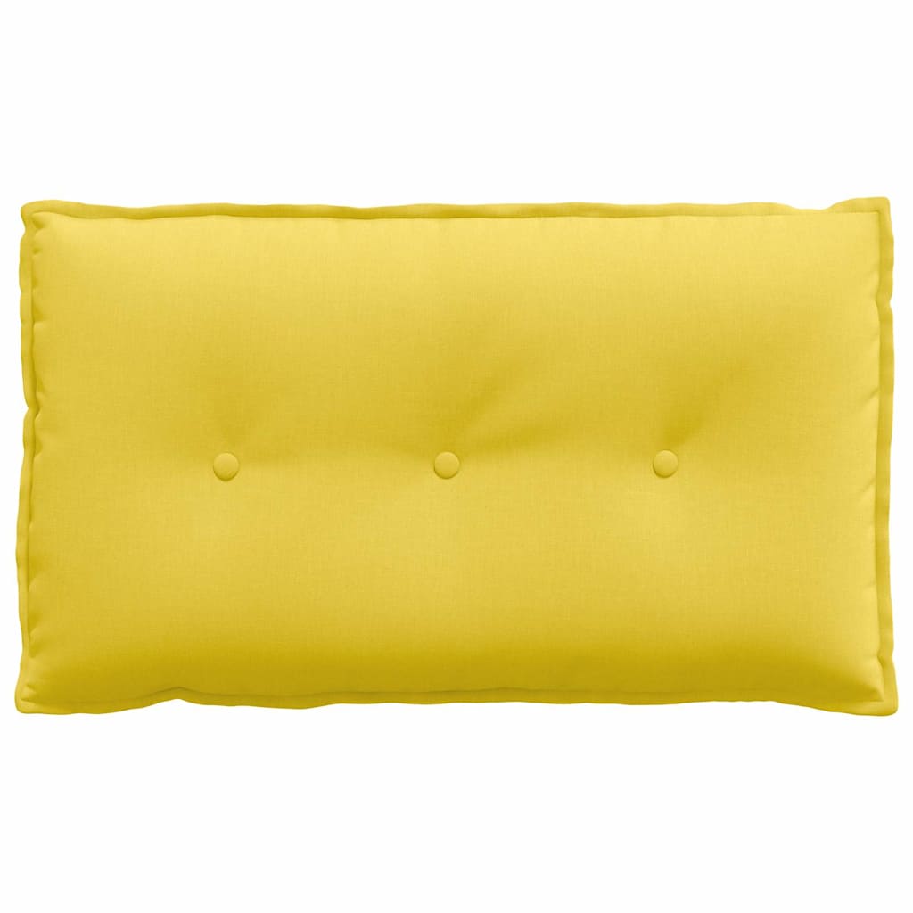vidaXL Poduszka na plecy Jasnożółty 80 x 19 x 50 cm tkanina