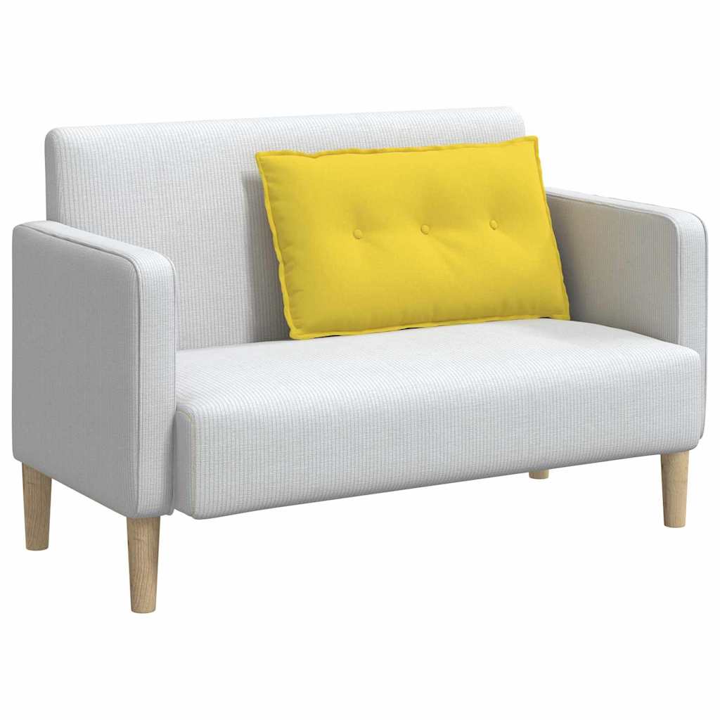 vidaXL Poduszka na plecy Jasnożółty 80 x 19 x 50 cm tkanina