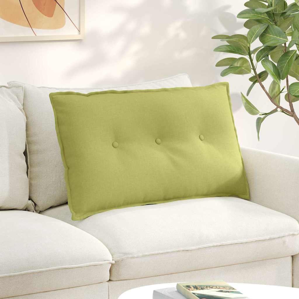vidaXL Poduszka na plecy Jasnozielony 80 x 19 x 50 cm tkanina