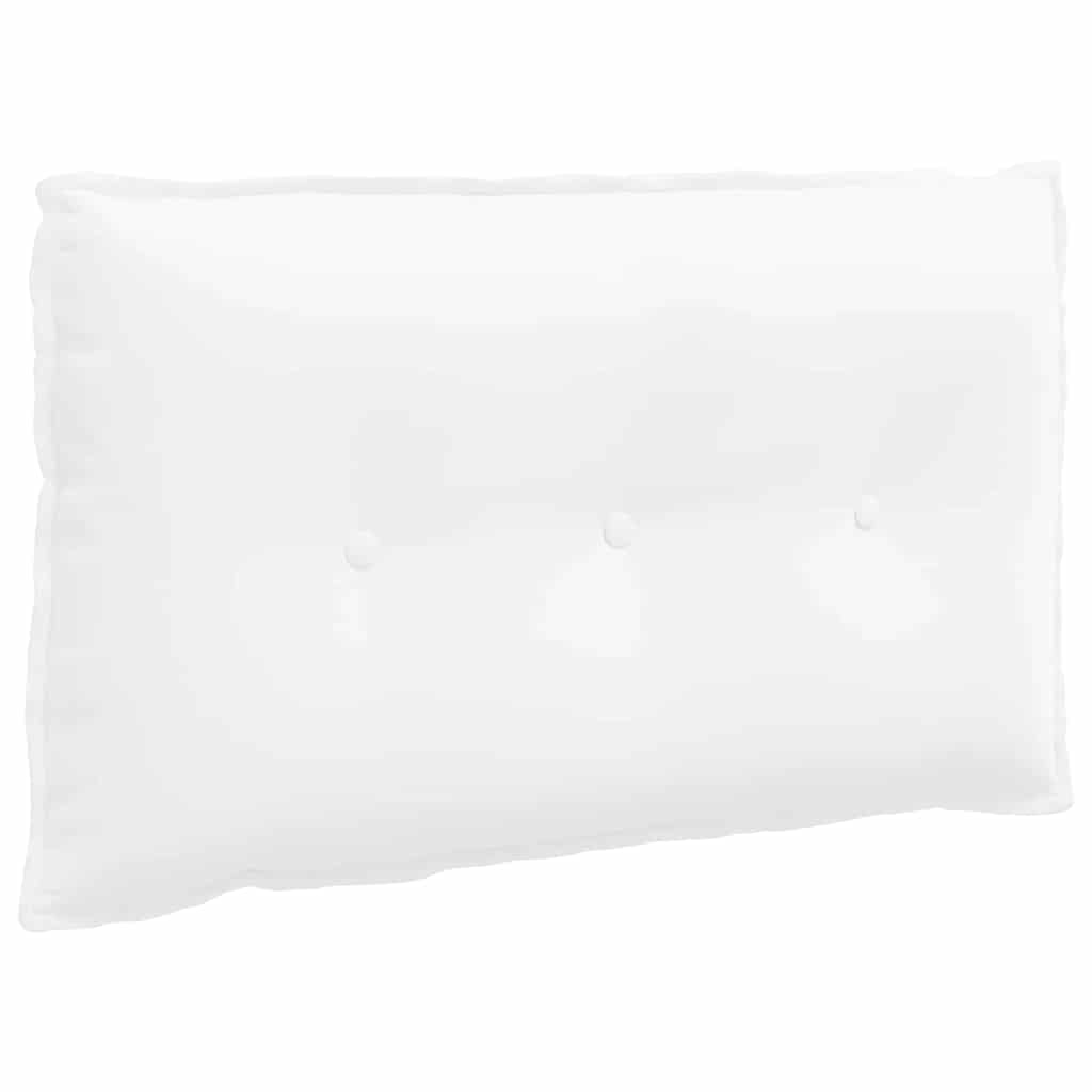 vidaXL Poduszka na plecy Biały 80 x 19 x 50 cm tkanina