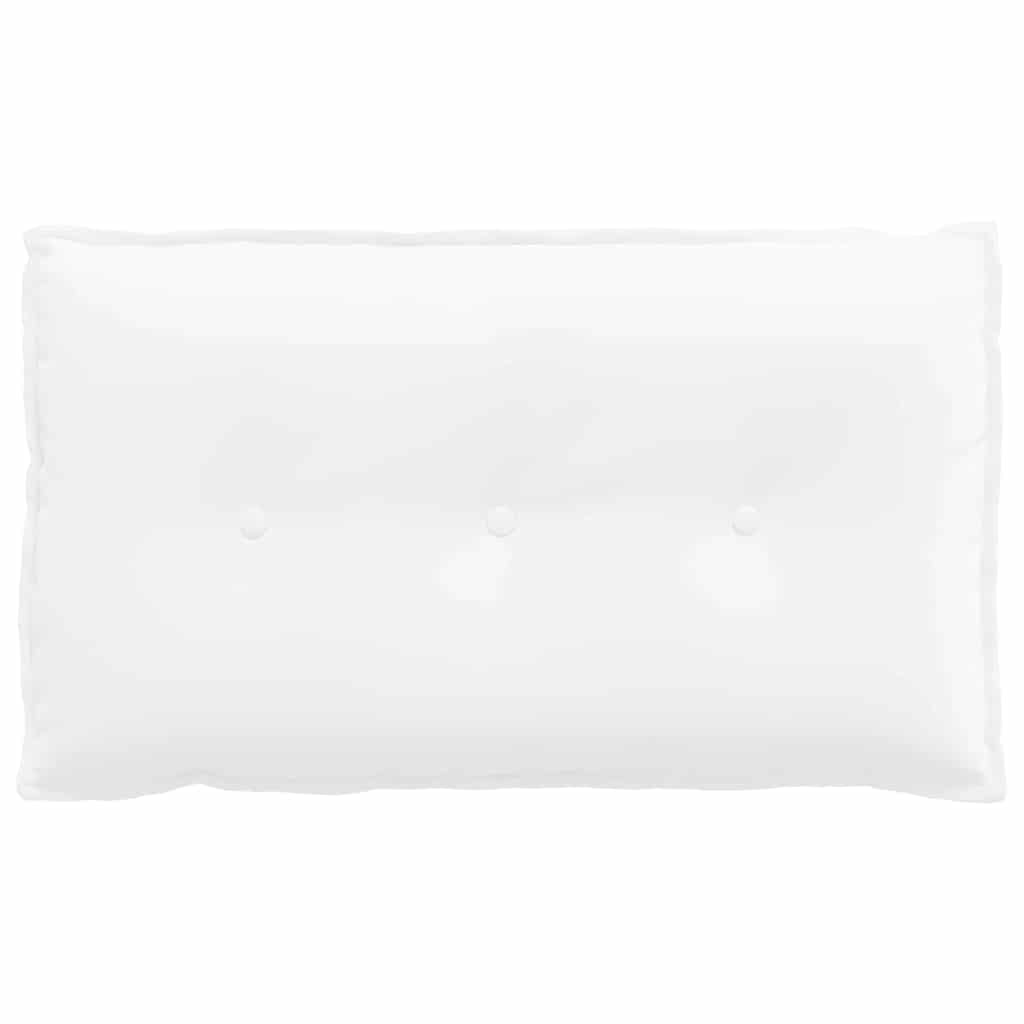 vidaXL Poduszka na plecy Biały 80 x 19 x 50 cm tkanina