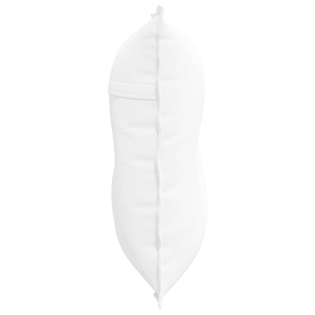 vidaXL Poduszka na plecy Biały 80 x 19 x 50 cm tkanina