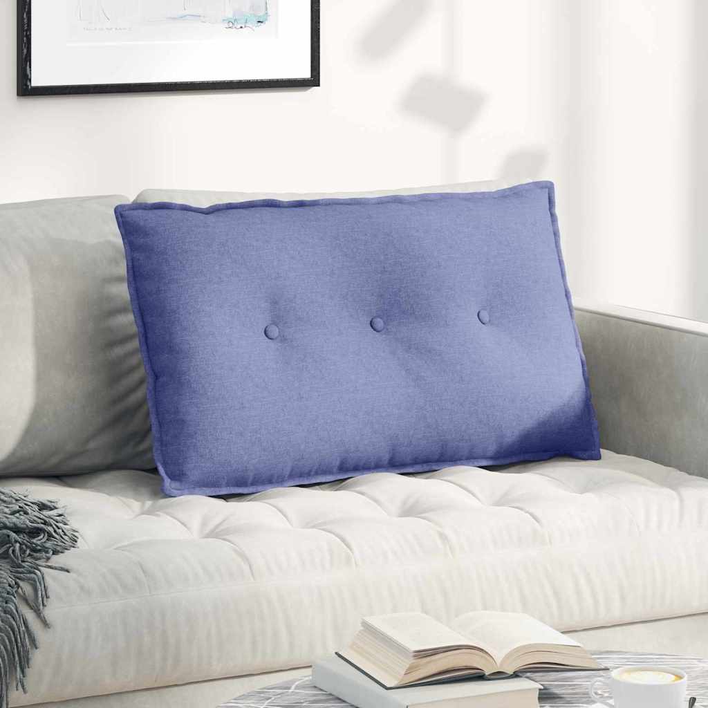 vidaXL Poduszka na plecy Niebieski dżins 80 x 19 x 50 cm tkanina