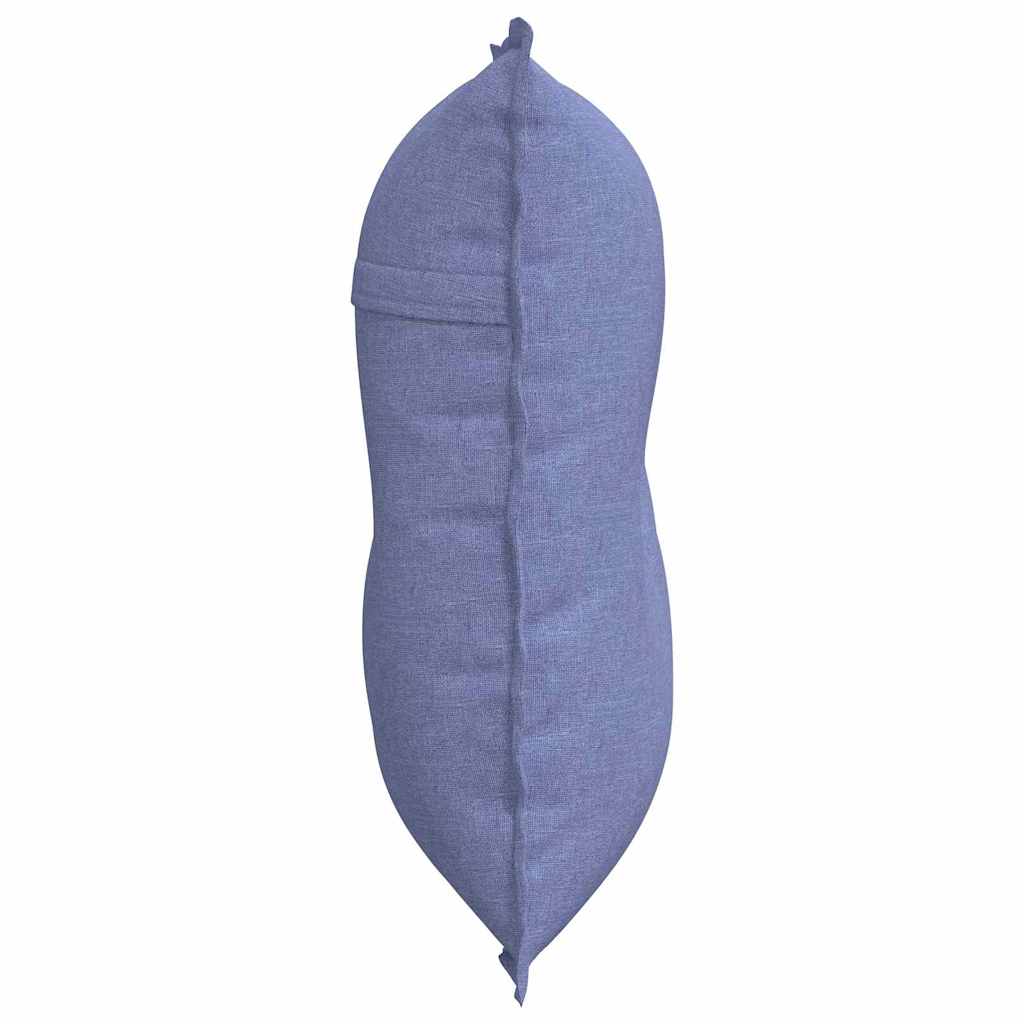 vidaXL Poduszka na plecy Niebieski dżins 80 x 19 x 50 cm tkanina
