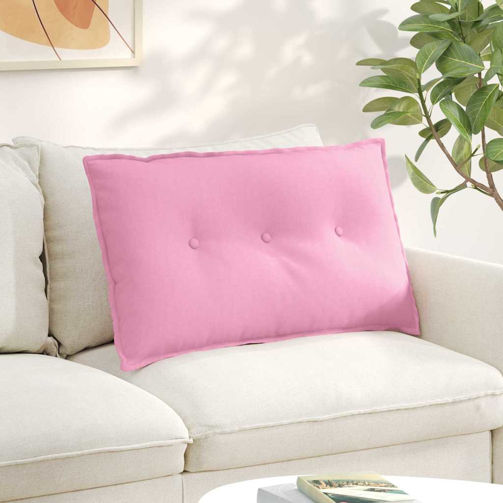 vidaXL Poduszka na plecy Różowy 80 x 19 x 50 cm tkanina