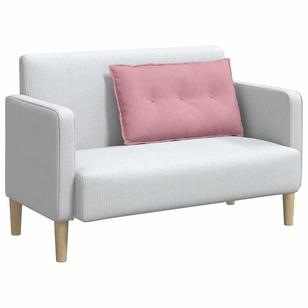 vidaXL Poduszka na plecy Różowy 80 x 50 cm Tkanina sztruksowa