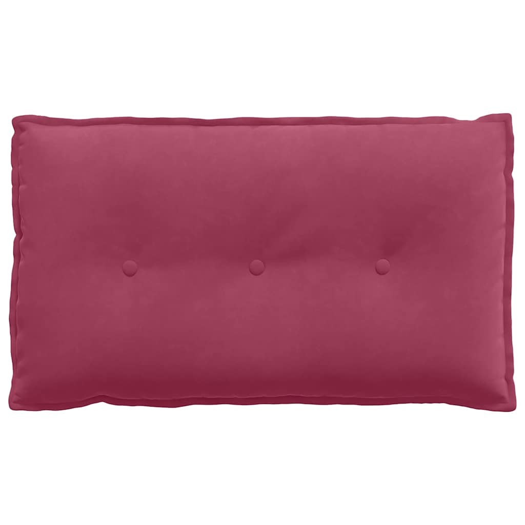 vidaXL Poduszka na plecy Czerwone wino 80 x 50 cm Tkanina sztruksowa