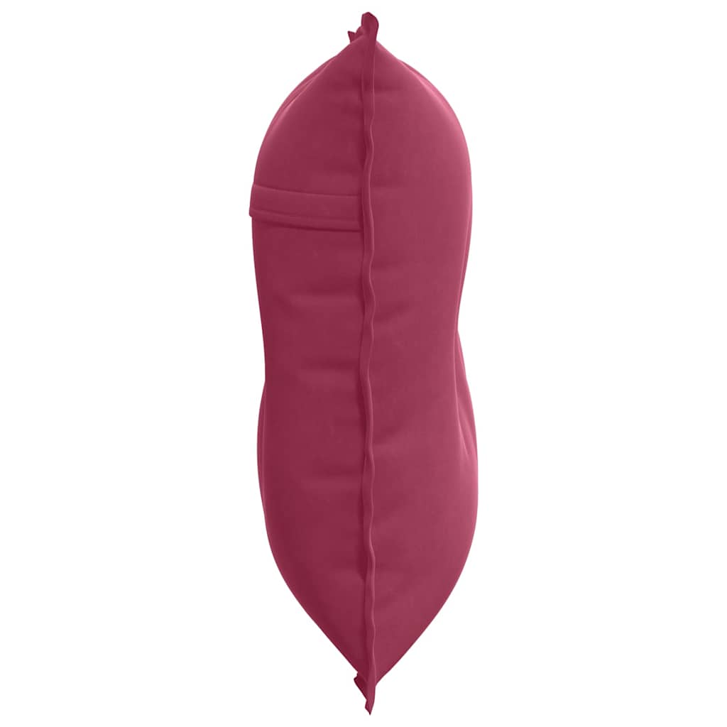 vidaXL Poduszka na plecy Czerwone wino 80 x 50 cm Tkanina sztruksowa