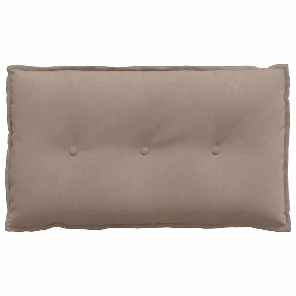vidaXL Poduszka na plecy Ciemnoszary 80 x 50 cm Tkanina mikrofibrowa