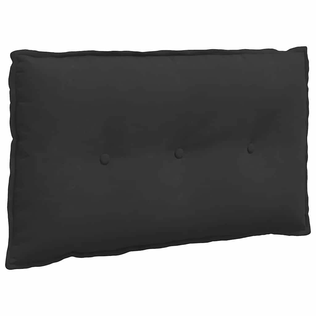 vidaXL Poduszka na plecy Czarny 80 x 50 cm Tkanina mikrofibrowa