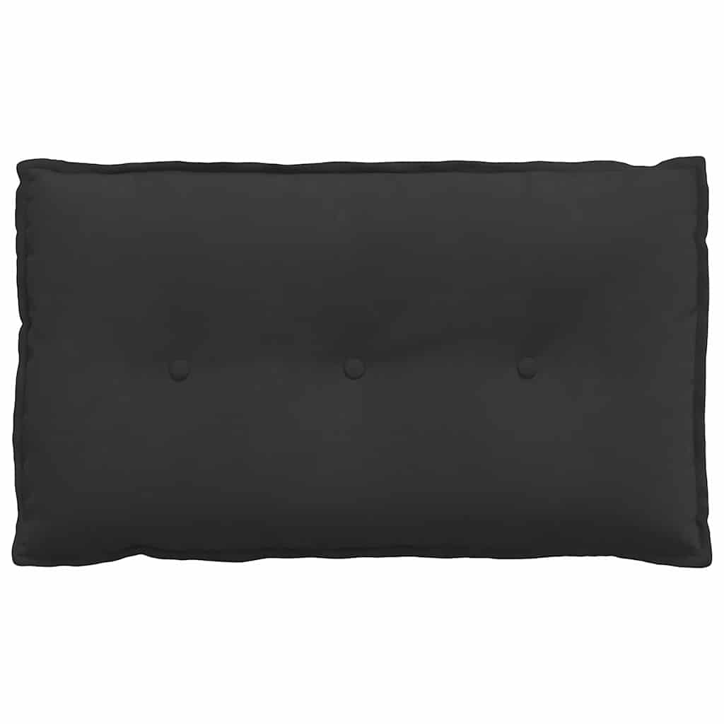 vidaXL Poduszka na plecy Czarny 80 x 50 cm Tkanina mikrofibrowa