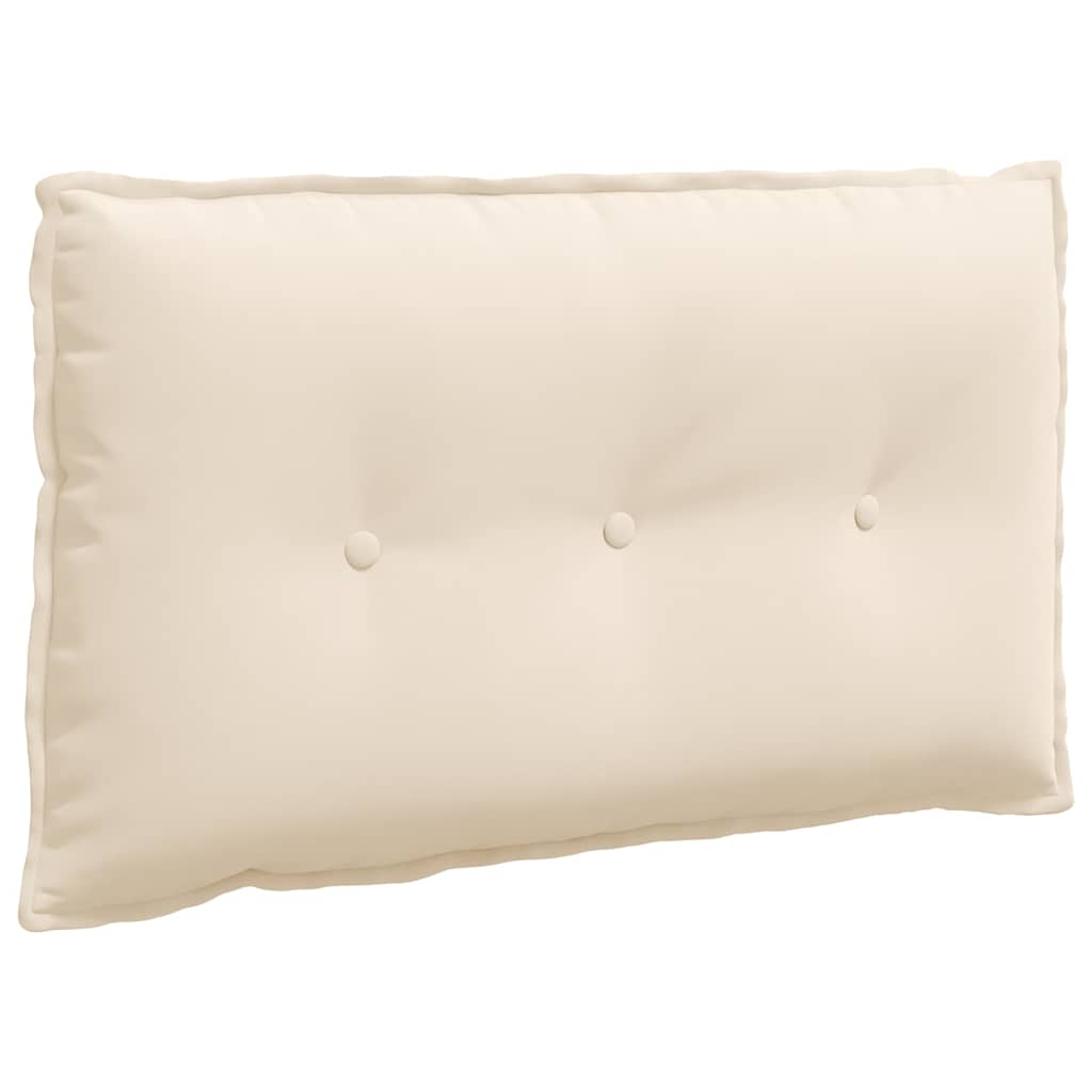 vidaXL Poduszka na plecy Beżowy 80 x 50 cm Tkanina mikrofibrowa