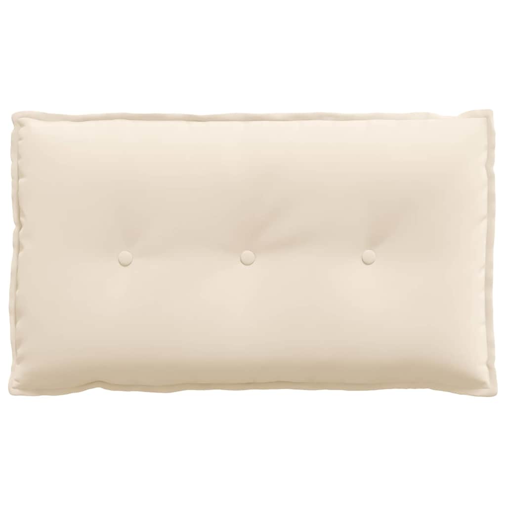 vidaXL Poduszka na plecy Beżowy 80 x 50 cm Tkanina mikrofibrowa