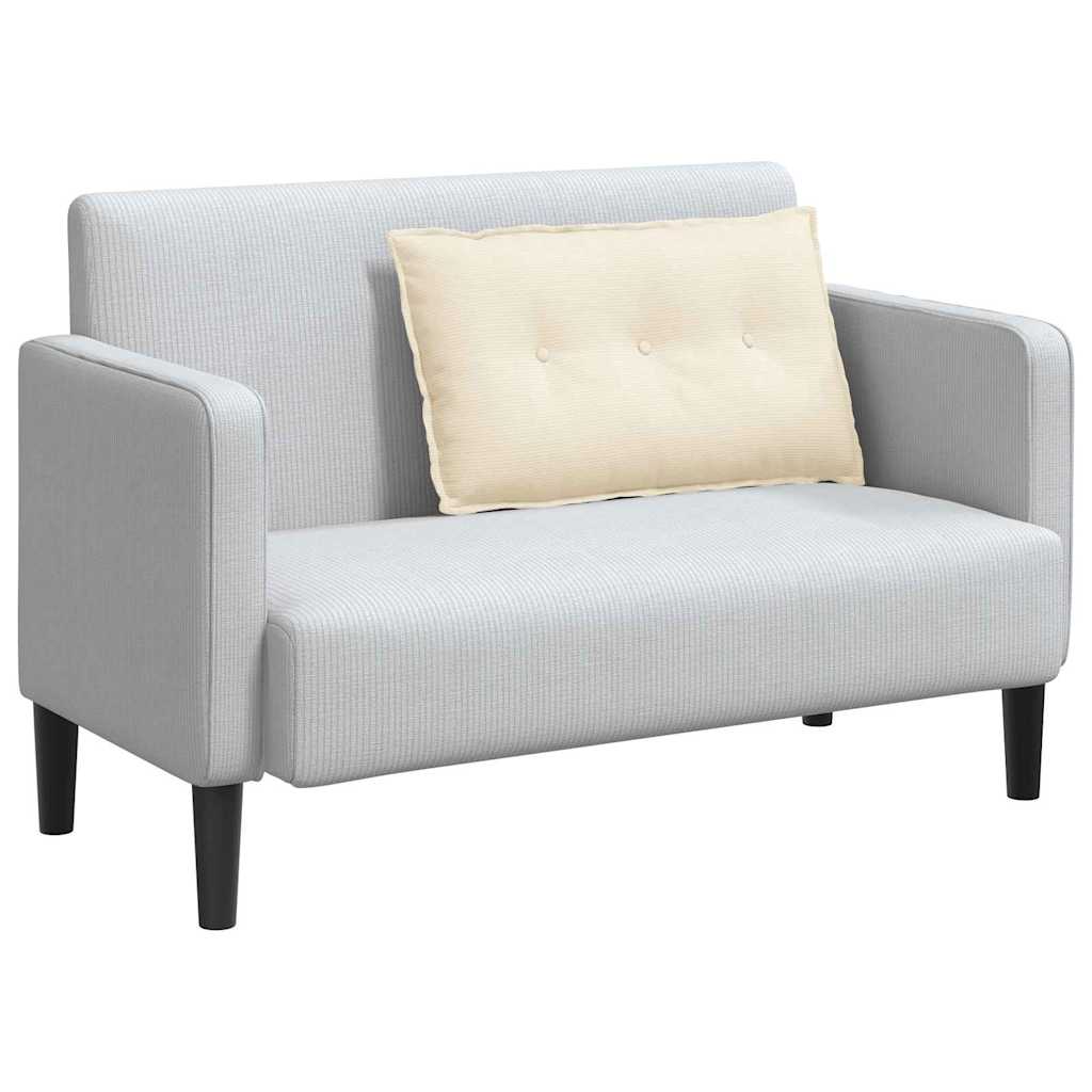 vidaXL Poduszka na plecy Kremowy 80 x 50 cm Tkanina sztruksowa