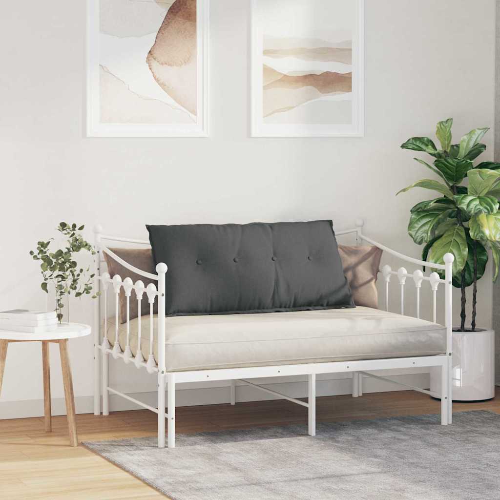 vidaXL Poduszka na plecy Ciemnoszary 100 x 19 x 50 cm tkanina