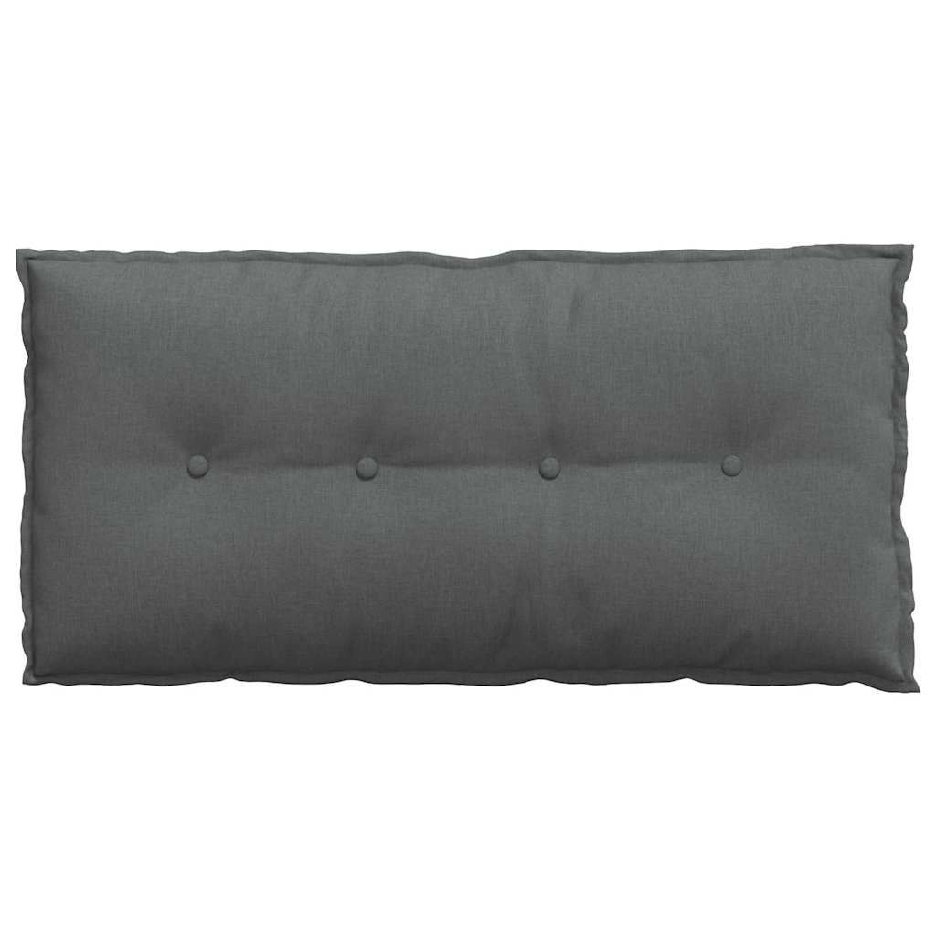 vidaXL Poduszka na plecy Ciemnoszary 100 x 19 x 50 cm tkanina
