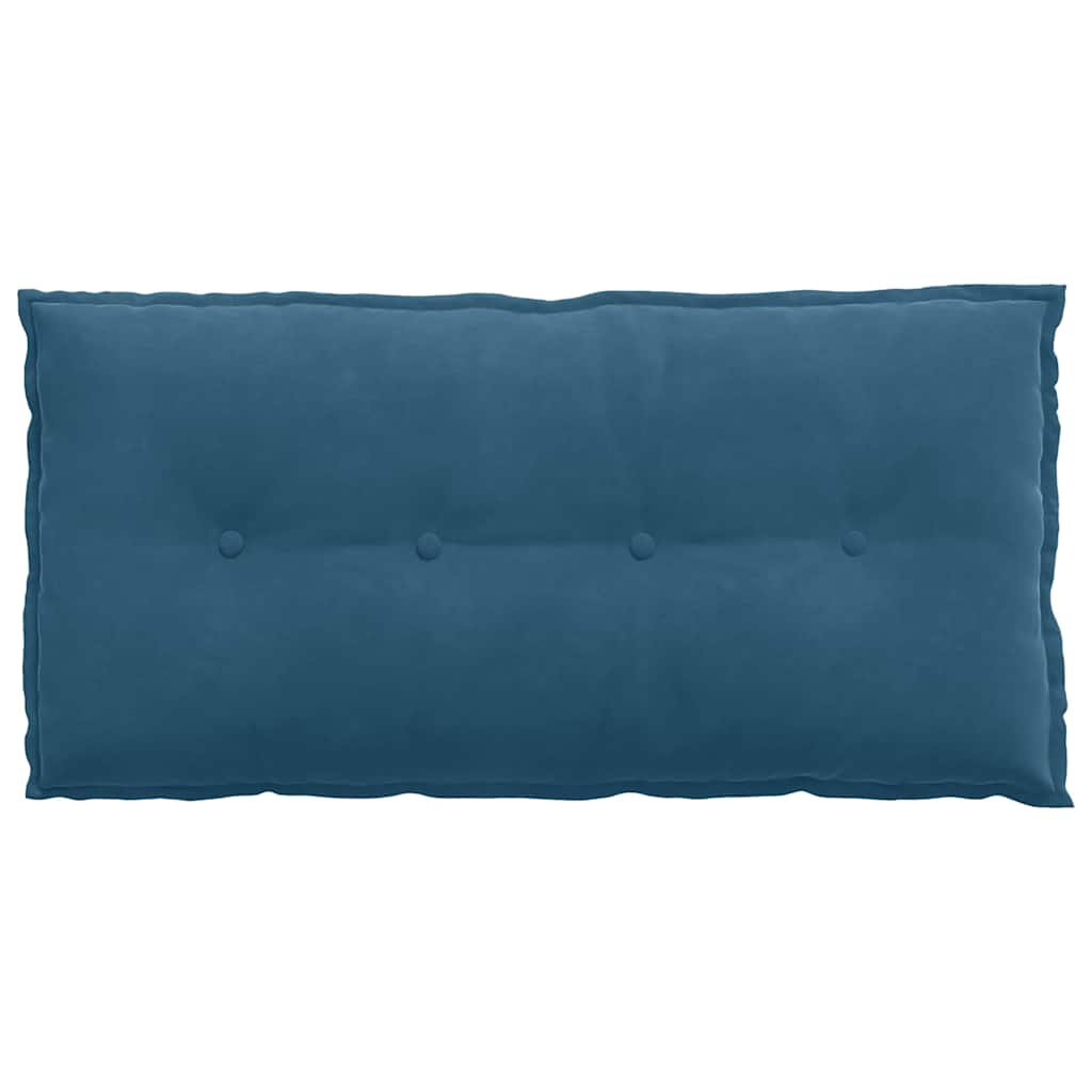vidaXL Poduszka na plecy Niebieski 100 x 50 cm Tkanina sztruksowa
