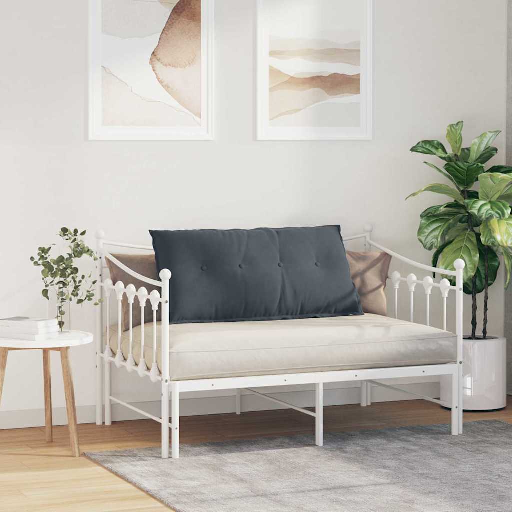 vidaXL Poduszka na plecy Ciemnoszary 100 x 50 cm Tkanina sztruksowa