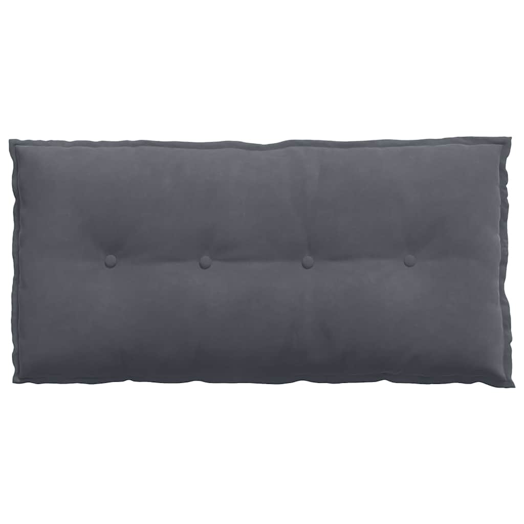 vidaXL Poduszka na plecy Ciemnoszary 100 x 50 cm Tkanina sztruksowa