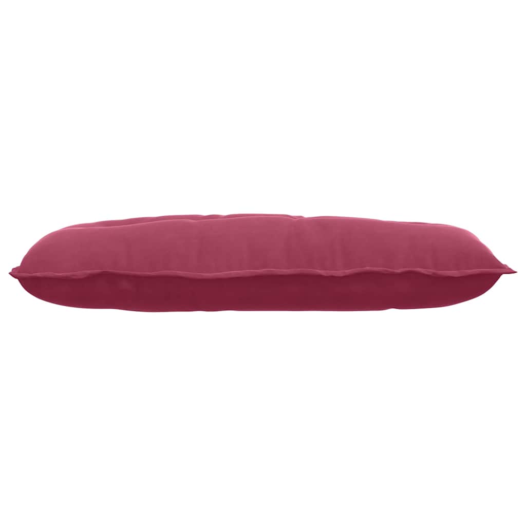 vidaXL Poduszka na plecy Czerwone wino 100 x 50 cm Tkanina sztruksowa