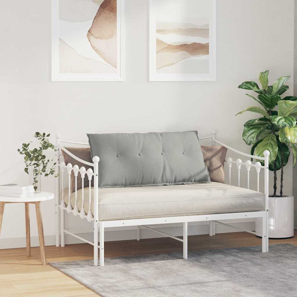 vidaXL Poduszka na plecy Jasnoszary 100 x 50 cm Tkanina mikrofibrowa