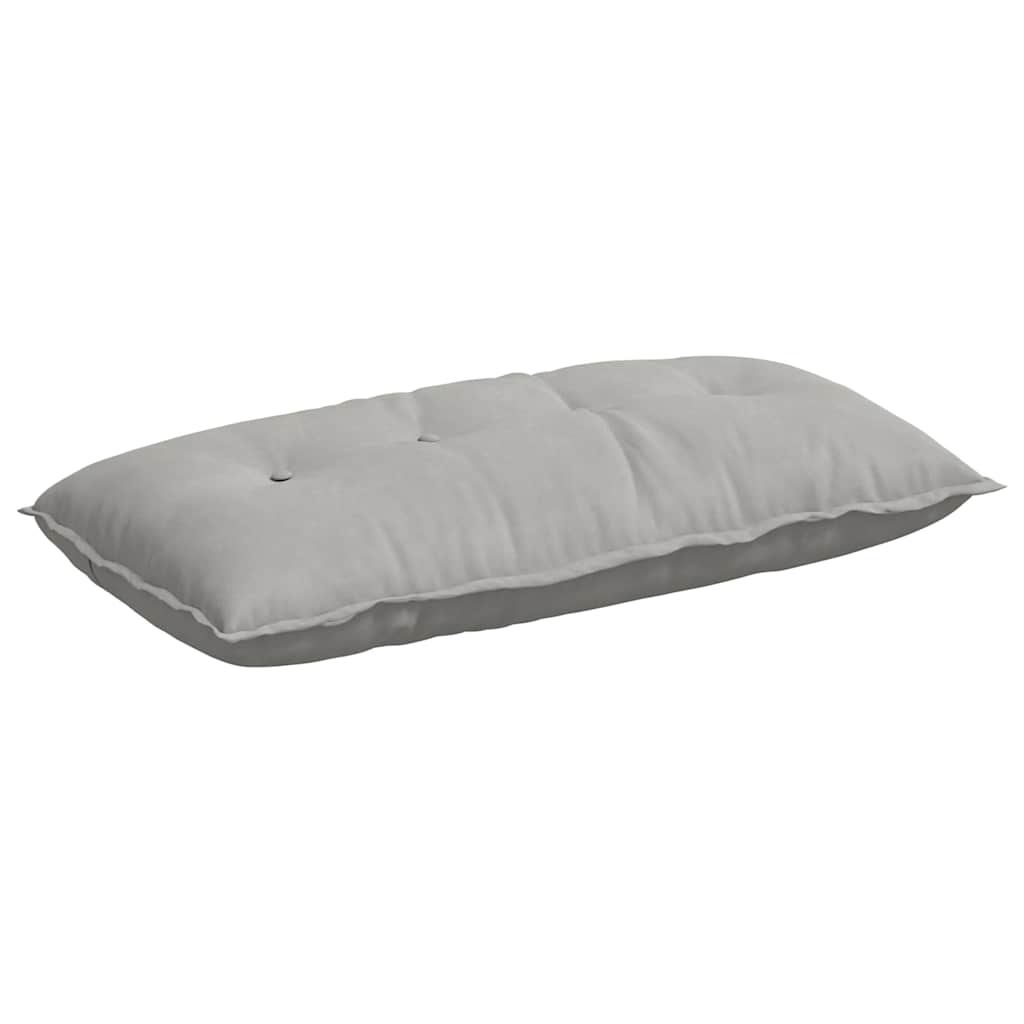 vidaXL Poduszka na plecy Jasnoszary 100 x 50 cm Tkanina mikrofibrowa