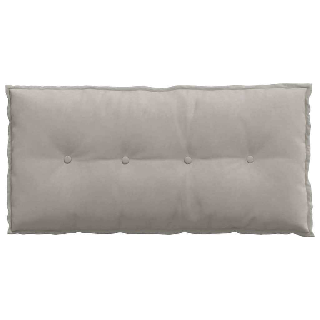vidaXL Poduszka na plecy Jasnoszary 100 x 50 cm Tkanina mikrofibrowa