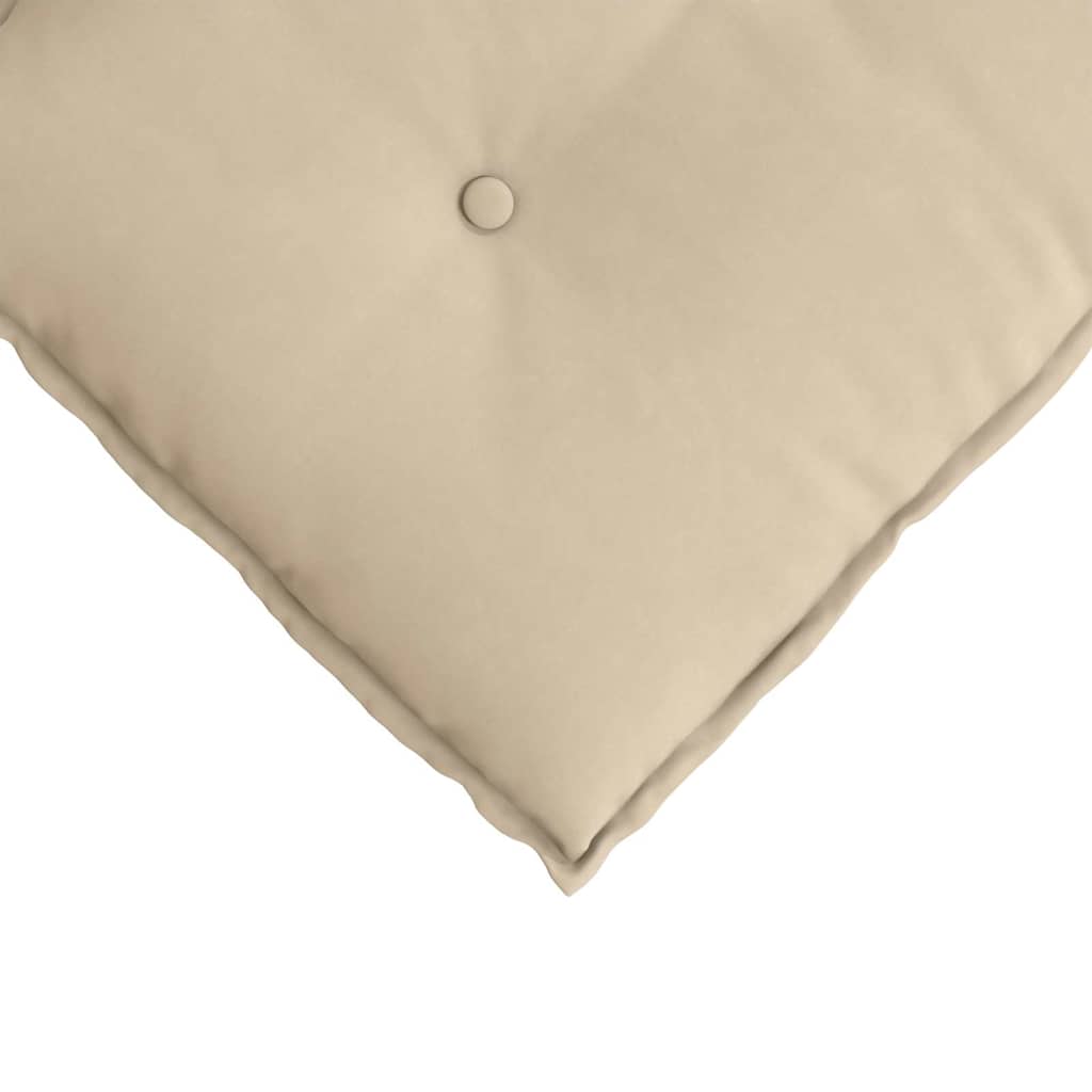vidaXL Poduszka na plecy Kremowy 100 x 50 cm Tkanina mikrofibrowa