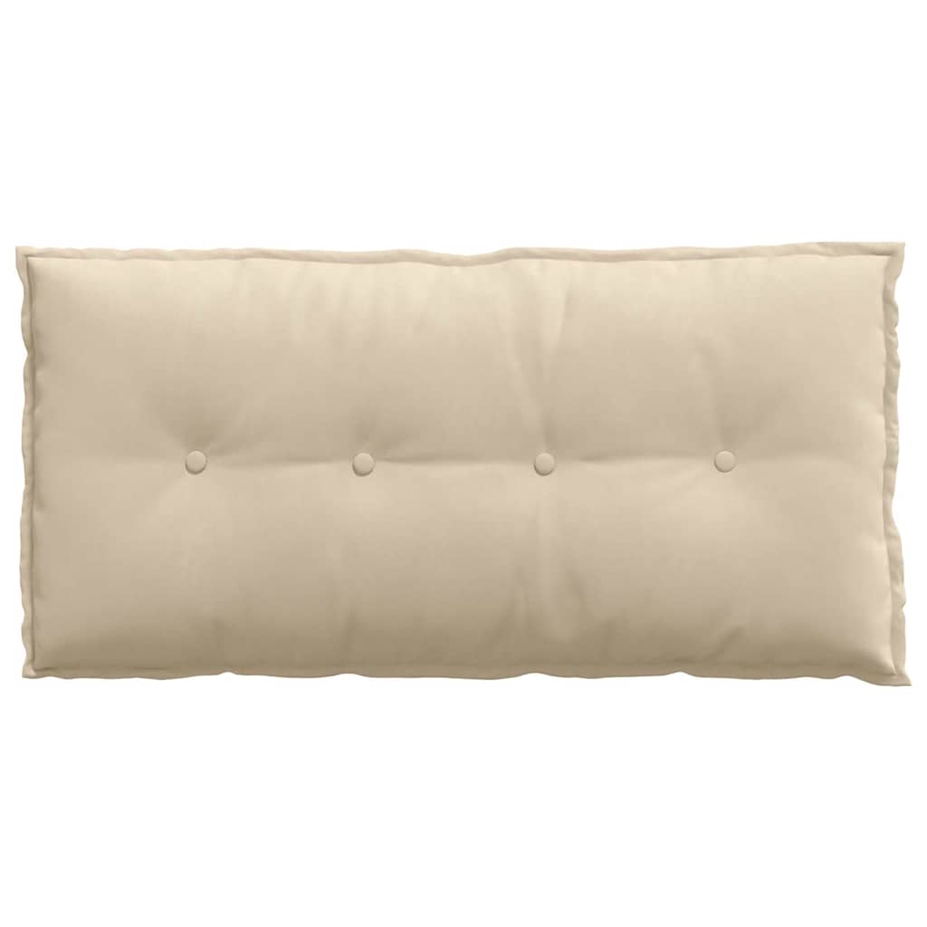vidaXL Poduszka na plecy Kremowy 100 x 50 cm Tkanina mikrofibrowa