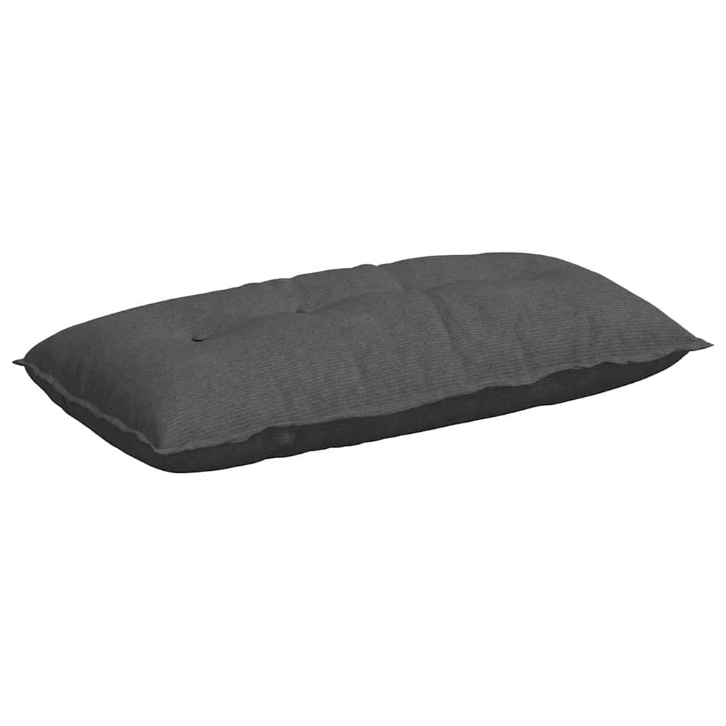 vidaXL Poduszka na plecy Ciemnoszary 100 x 50 cm Tkanina sztruksowa