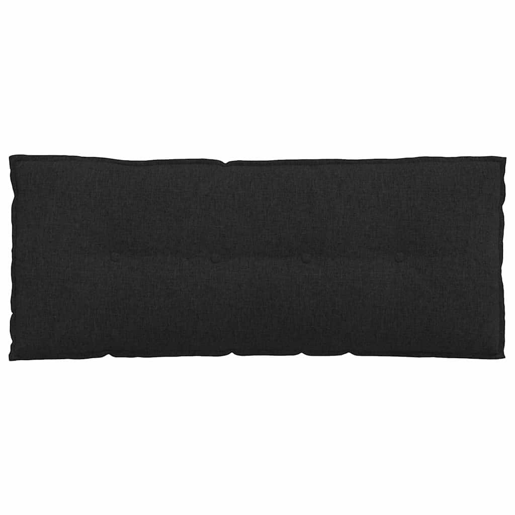vidaXL Poduszka na plecy Czarny 120 x 19 x 50 cm tkanina