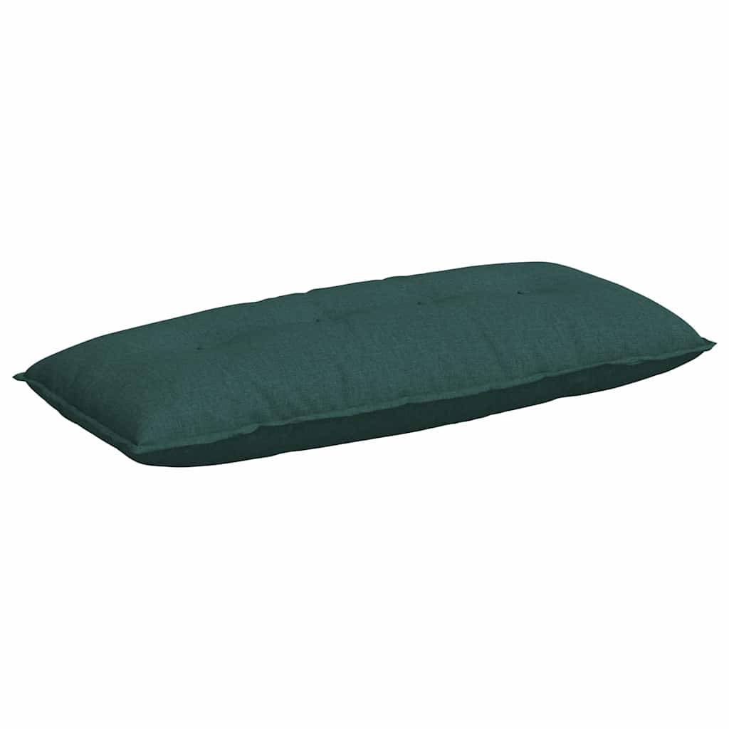 vidaXL Poduszka na plecy Ciemna zieleń 120 x 19 x 50 cm tkanina