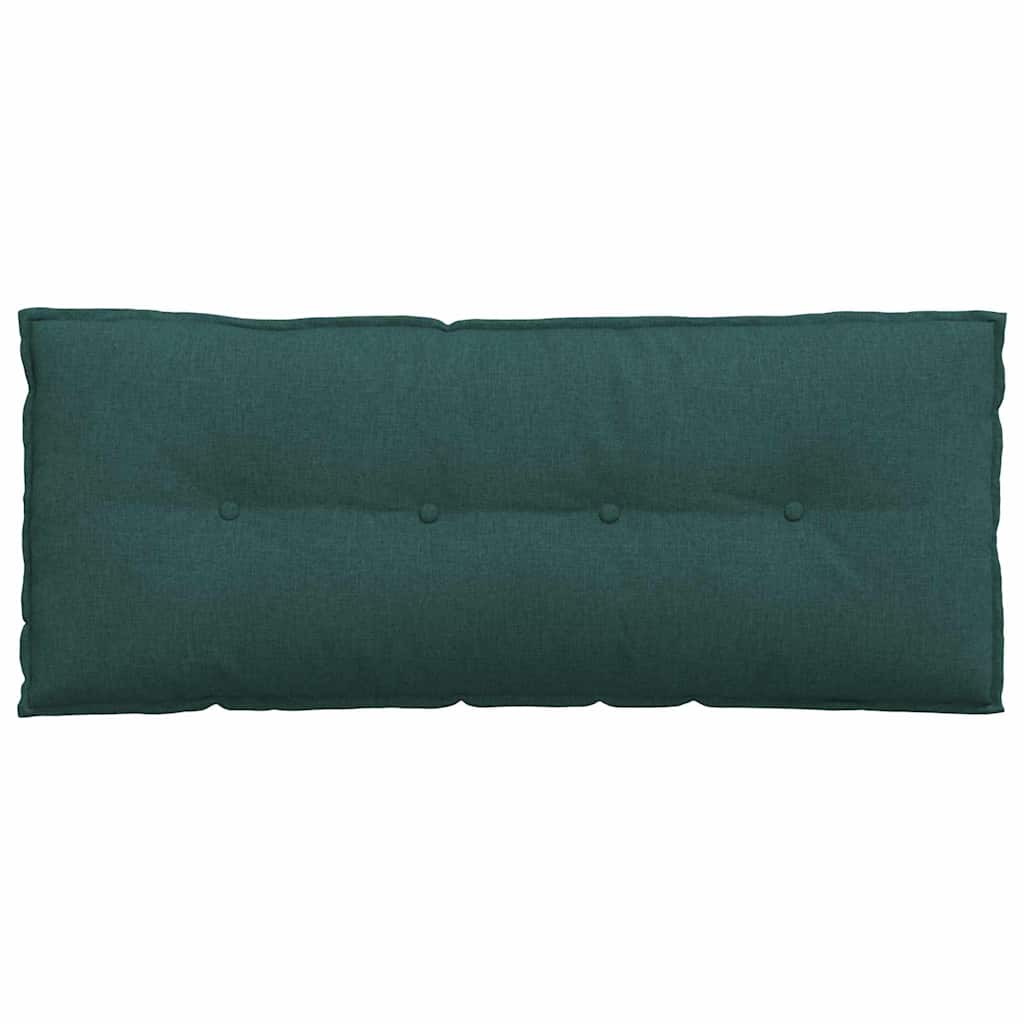 vidaXL Poduszka na plecy Ciemna zieleń 120 x 19 x 50 cm tkanina