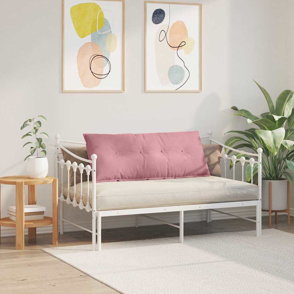 vidaXL Poduszka na plecy Różowy 120 x 50 cm Tkanina sztruksowa