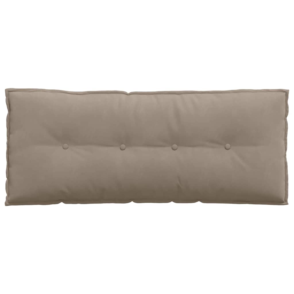 vidaXL Poduszka na plecy Ciemnoszary 120 x 50 cm Tkanina mikrofibrowa