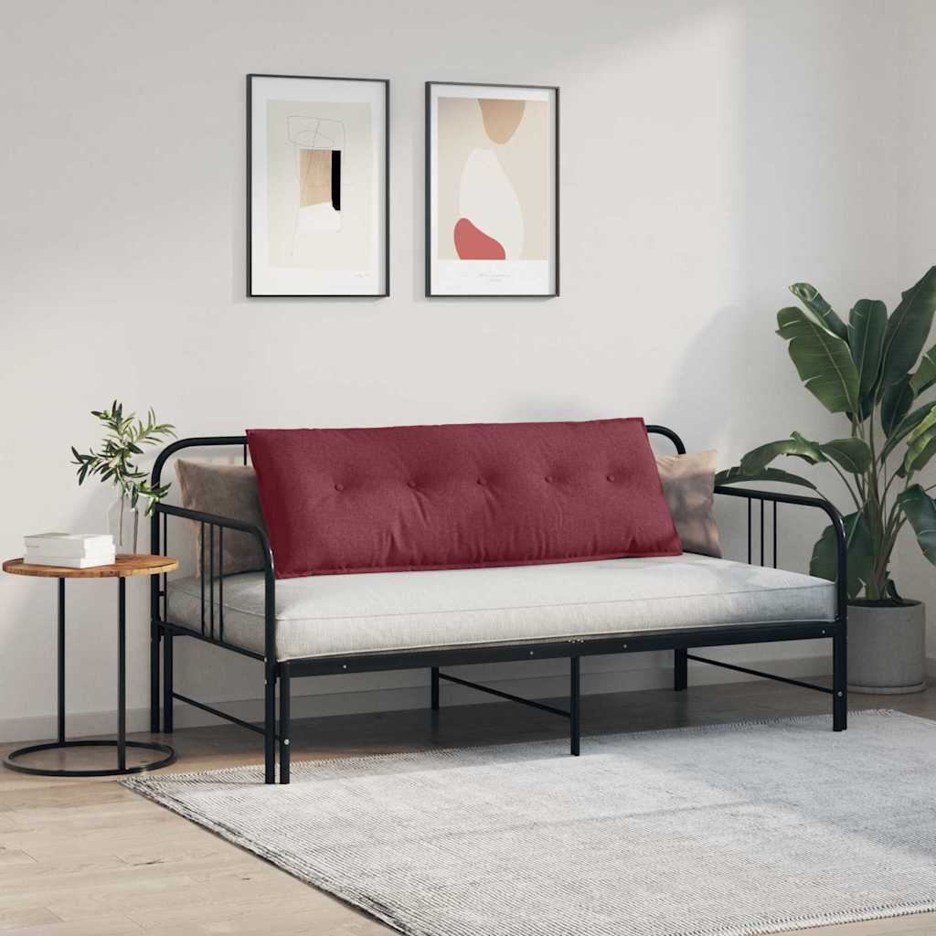vidaXL Poduszka na plecy Czerwone wino 140 x 19 x 50 cm tkanina