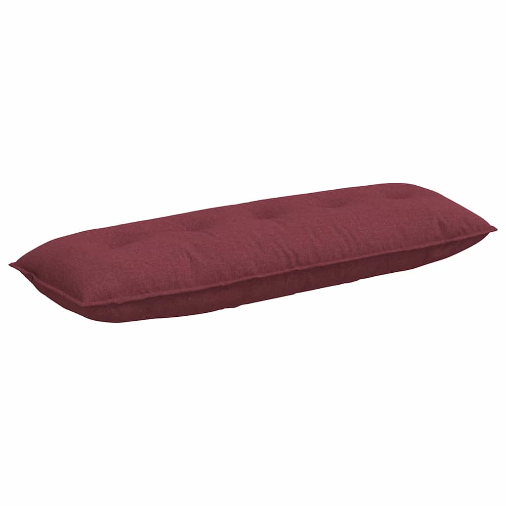 vidaXL Poduszka na plecy Czerwone wino 140 x 19 x 50 cm tkanina
